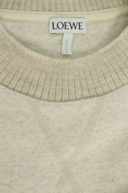 Loewe Anagram Embroidered Sweat Dress Beige Size XS