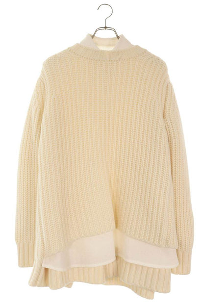 Sacai 25AW Double Face Knit Dress Off-White Size 1