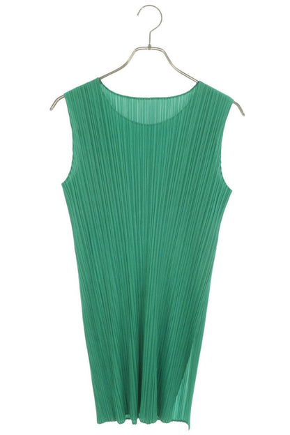Issey Miyake Pleats Please Green Midi Dress Size 3