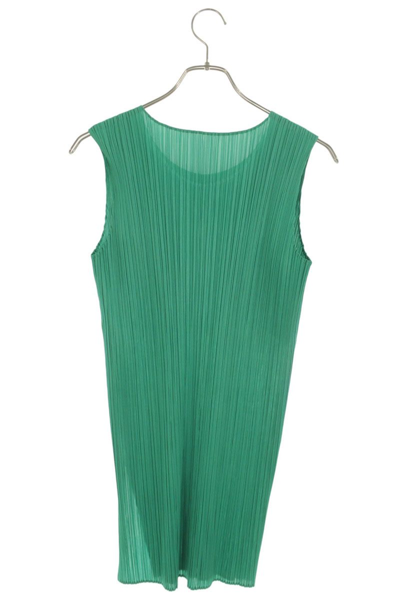 Issey Miyake Pleats Please Green Midi Dress Size 3
