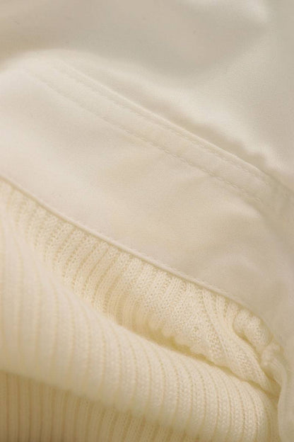 Sacai White Poplin Knit Dress Size 1