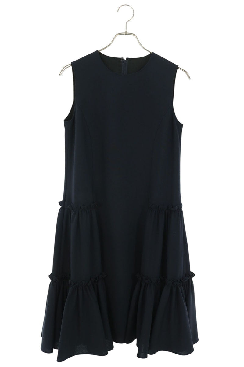 Vintage Waffle Drape Dress Navy Size XS
