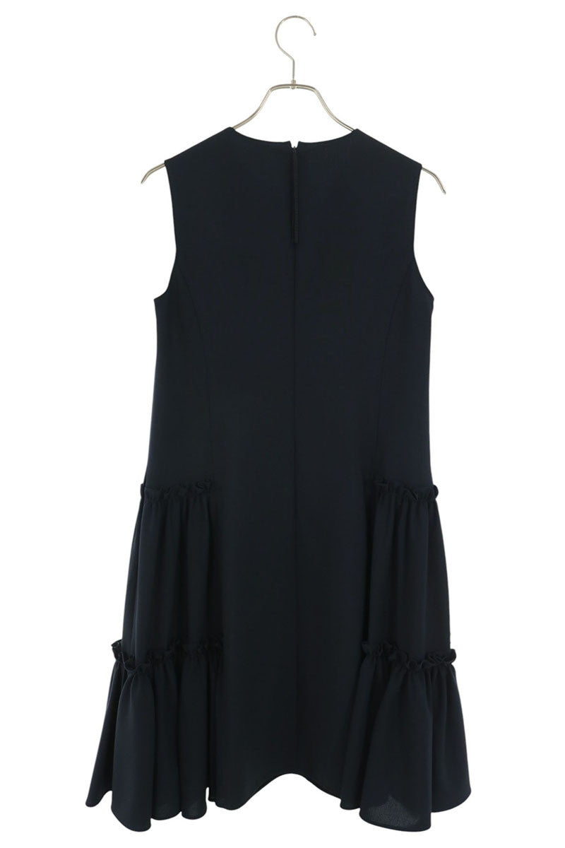 Vintage Waffle Drape Dress Navy Size XS