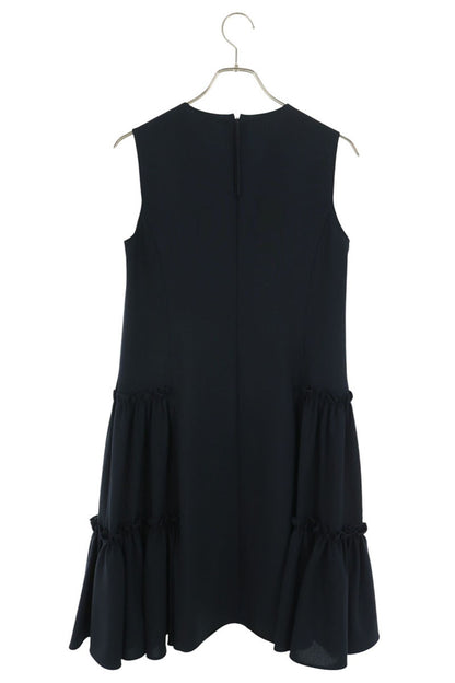 Vintage Waffle Drape Dress Navy Size XS