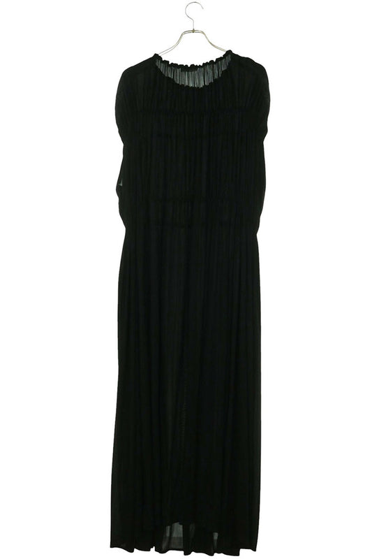 Jil Sander Black Rayon Draped Maxi Dress Size 38