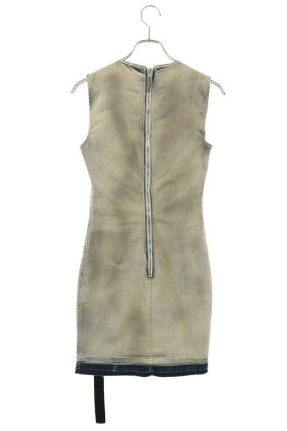Rick Owens DRKSHDW Splitter Denim Dress Indigo Size S