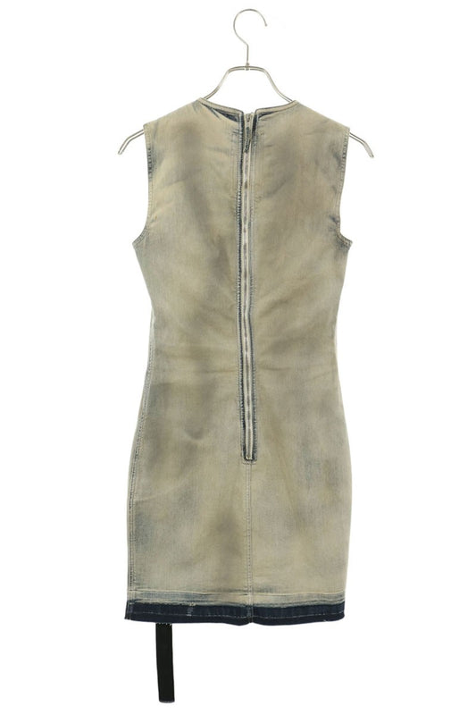 Rick Owens DRKSHDW Splitter Denim Dress Indigo Size S