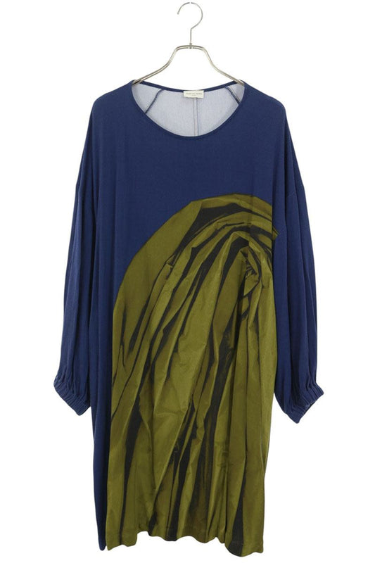 Dries Van Noten 21SS Trompe L'oeil Print Dress Size S