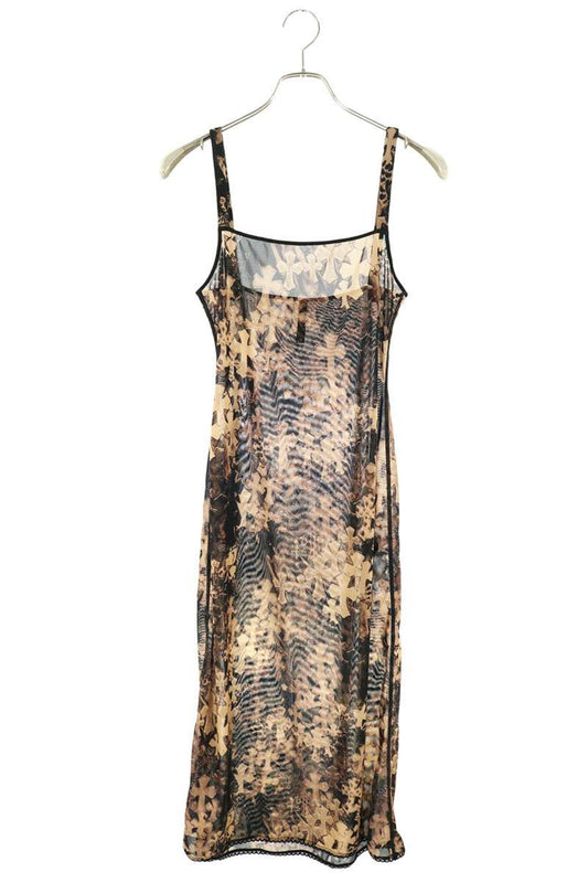 Chrome Hearts Cross All-Over Sheer Dress Brown/Black Size S