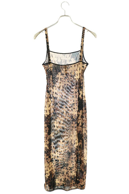 Chrome Hearts Cross All-Over Sheer Dress Brown/Black Size S