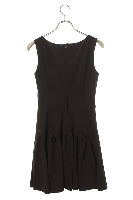 Vintage FOXEY NEW YORK Brown Polyester Midi Dress Size 38