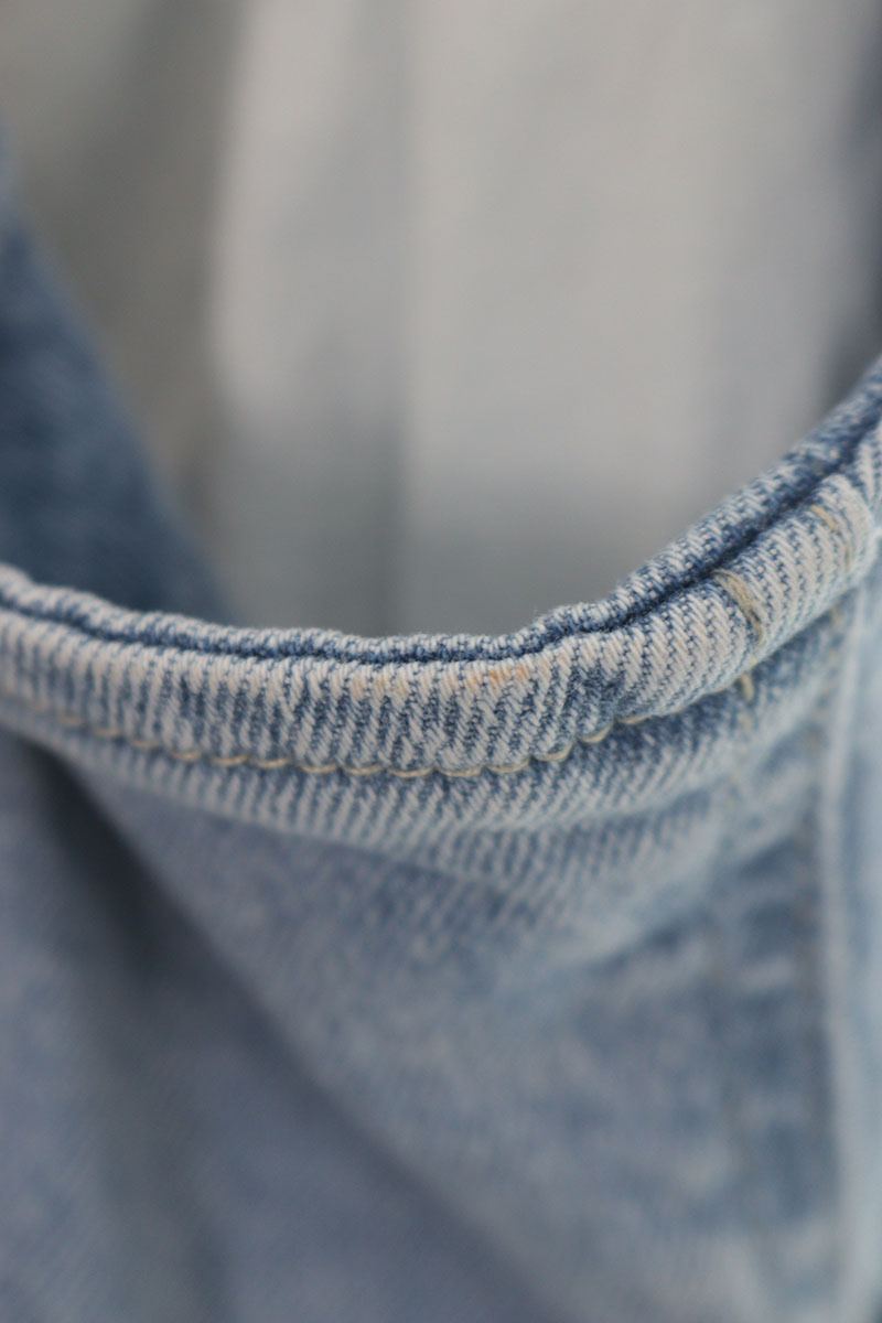 Vintage Libyan Denim Dress Light Blue Size M