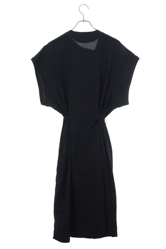 Yohji Yamamoto 22AW Navy Haori Cotton Dress Size 1