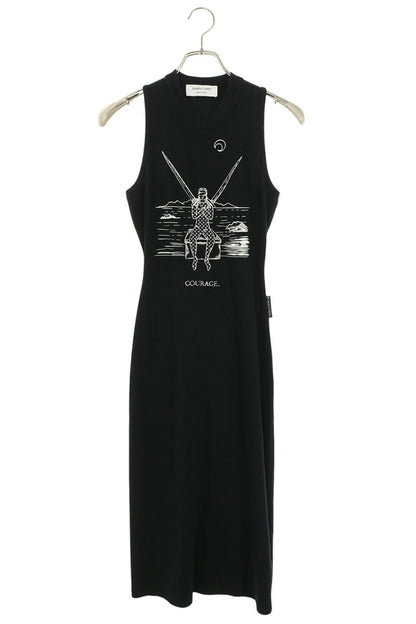 Marine Serre 48SS Graphic Print Cotton Long Dress Size S
