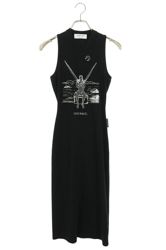 Marine Serre 48SS Graphic Print Cotton Long Dress Size S