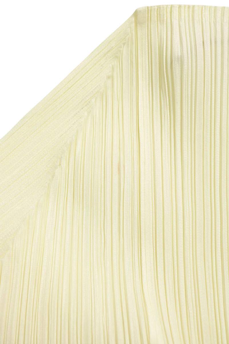 Vintage Pleated Light Yellow Blouse Size 3