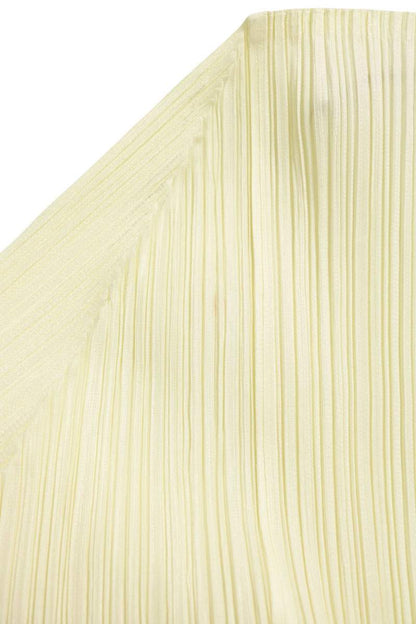 Vintage Pleated Light Yellow Blouse Size 3