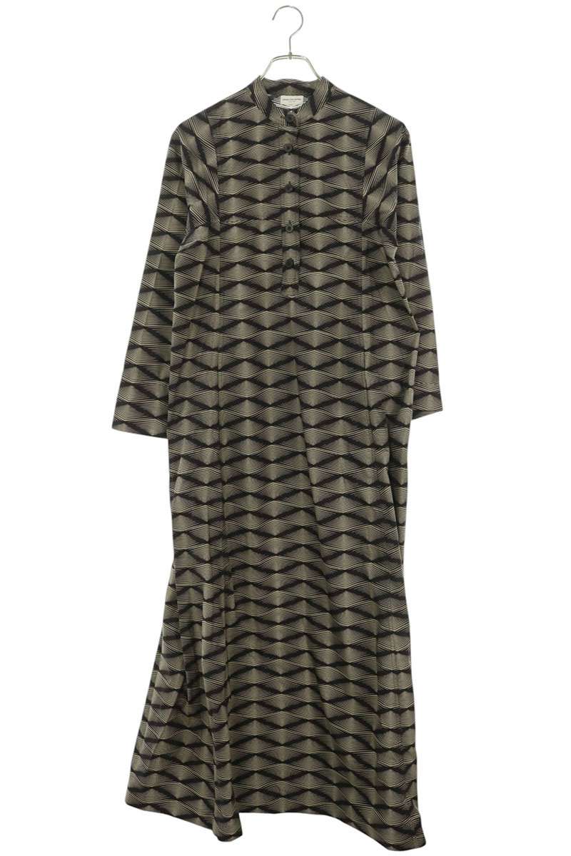 Dries Van Noten Purple All-Over Pattern Cotton Dress Size 34