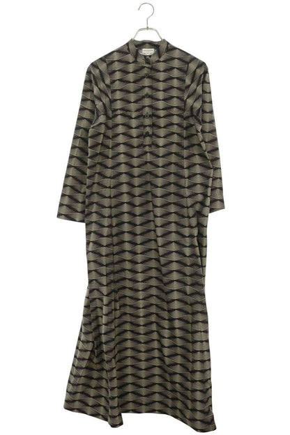 Dries Van Noten Purple All-Over Pattern Cotton Dress Size 34