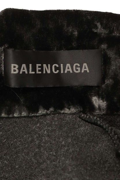 Balenciaga Black Velour Dress Size 36