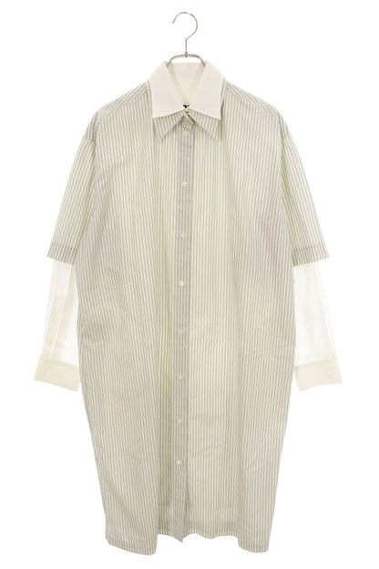 MM6 22SS Layered Cotton Shirt Dress Multi Size S