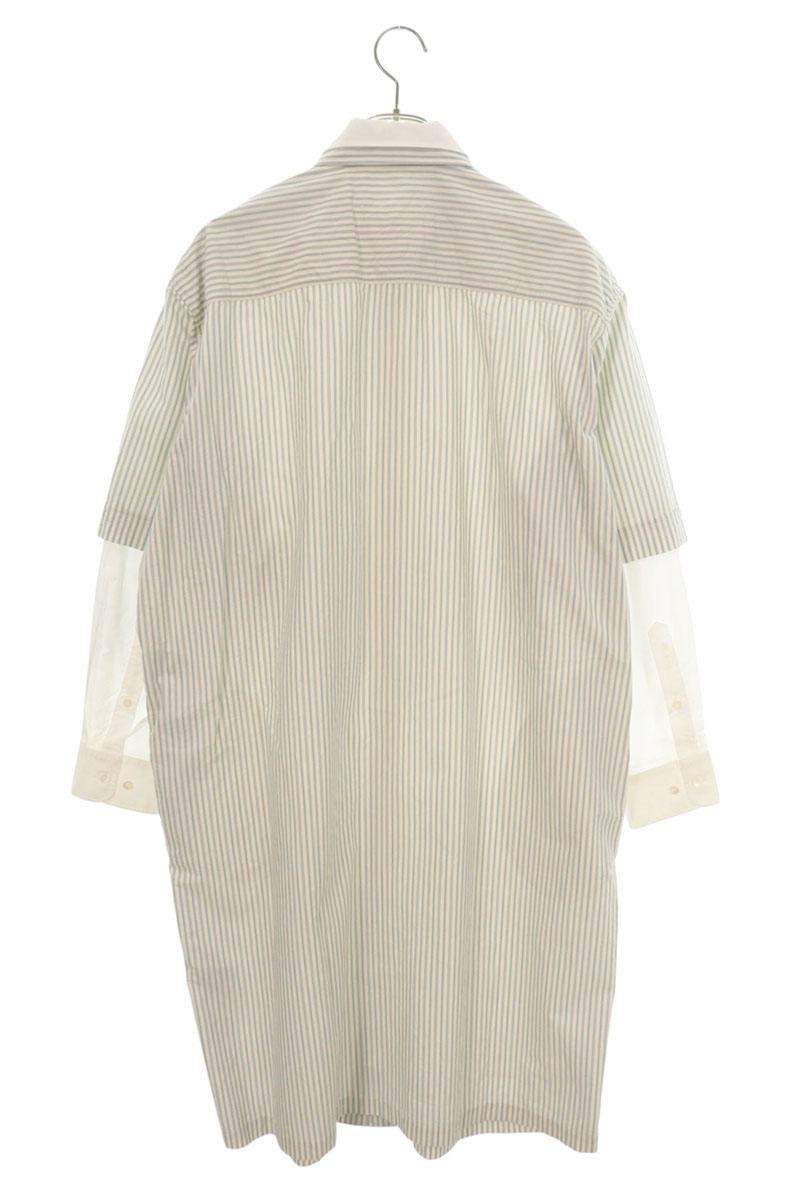 MM6 22SS Layered Cotton Shirt Dress Multi Size S