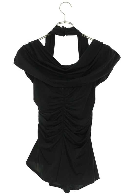 FETICO Off-Shoulder Gathered Short Sleeve Blouse Size 2