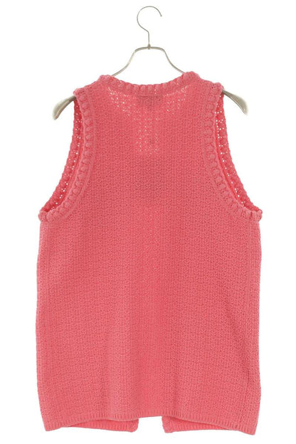 Chanel Pink Cotton Polyamide Vest Size 36