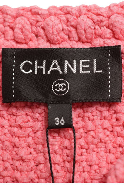 Chanel Pink Cotton Polyamide Vest Size 36
