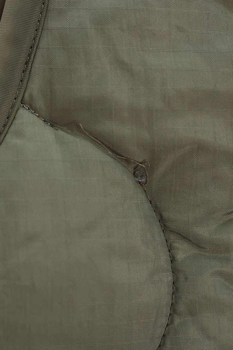HYKE 24AW Quilted Cropped Vest Khaki Size ONE