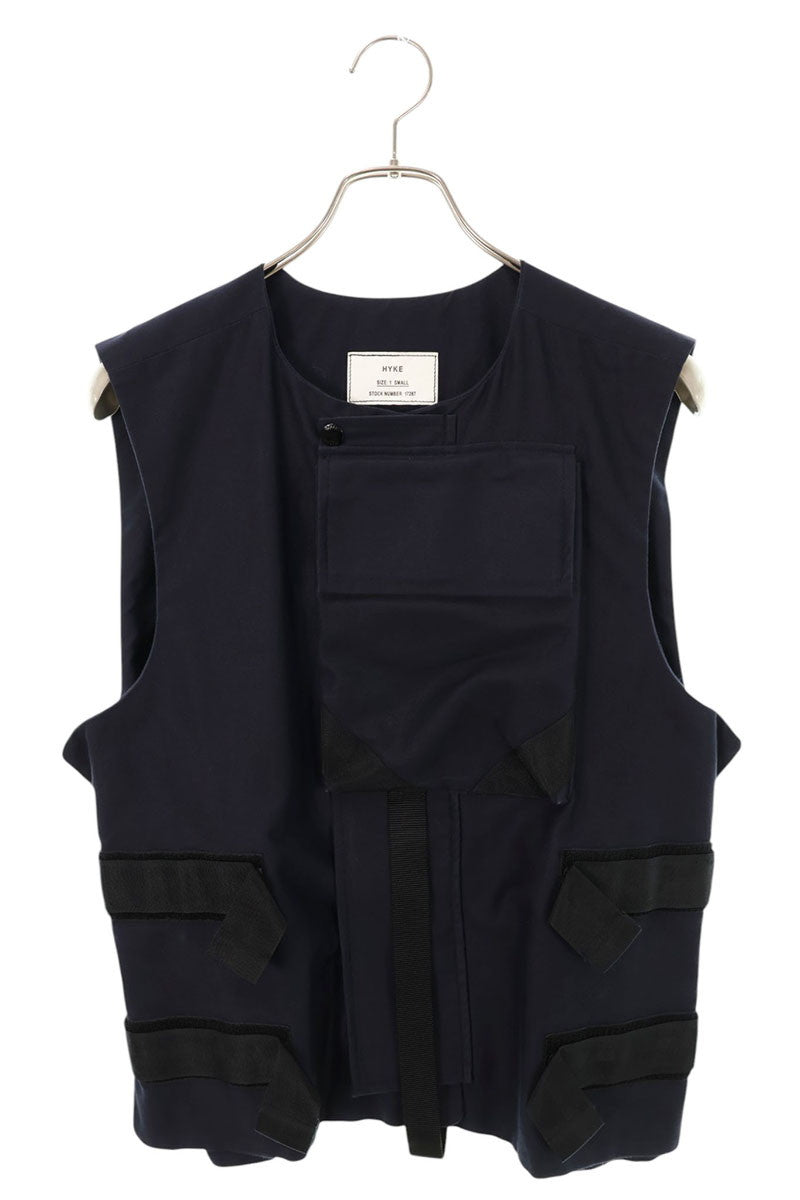 HYKE Utility Cotton Vest Navy Size 1