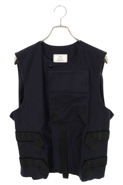 HYKE Utility Cotton Vest Navy Size 1