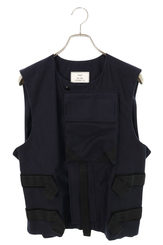 HYKE Utility Cotton Vest Navy Size 1