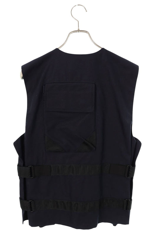 HYKE Utility Cotton Vest Navy Size 1