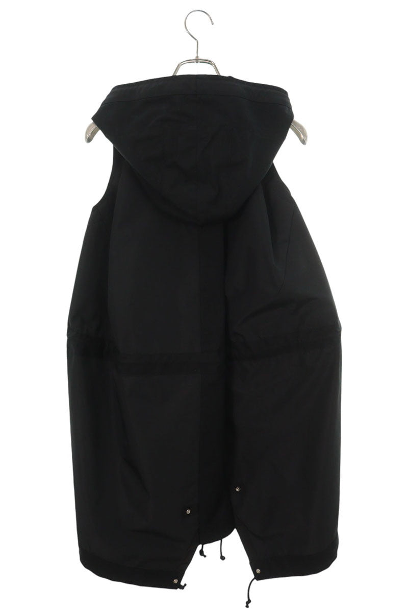 Sacai 24SS Taffeta Hooded Vest Black Size 1