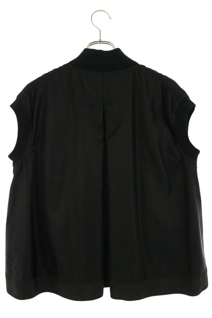 Sacai Black MA-1 Nylon Twill Vest Size 1