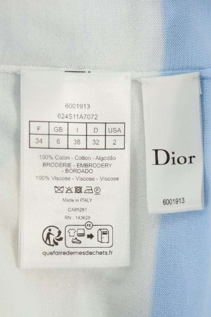 Christian Dior 26SS Logo Embroidered Long Sleeve Polo Size 34
