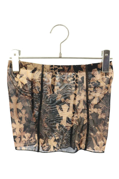 Chrome Hearts Brown Sheer Cross Pattern Tube Top Size XS