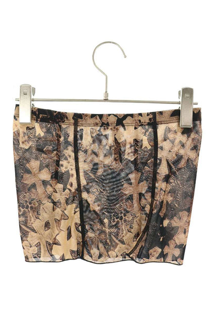 Chrome Hearts Brown Sheer Cross Pattern Tube Top Size XS