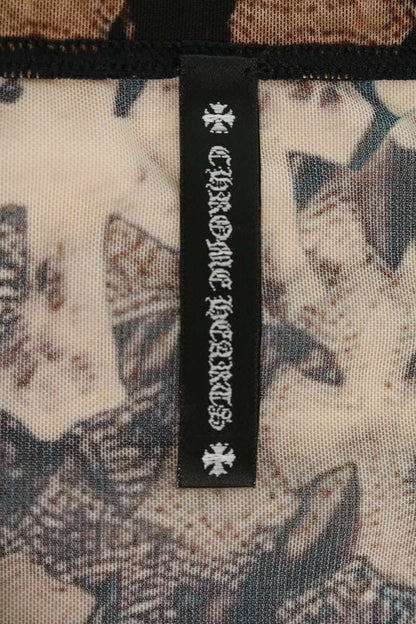 Chrome Hearts Brown Sheer Cross Pattern Tube Top Size XS
