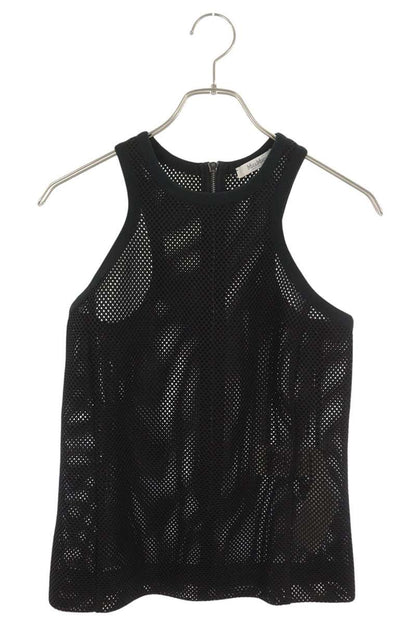 Max Mara Black Polyester Mesh Tank Top Size S