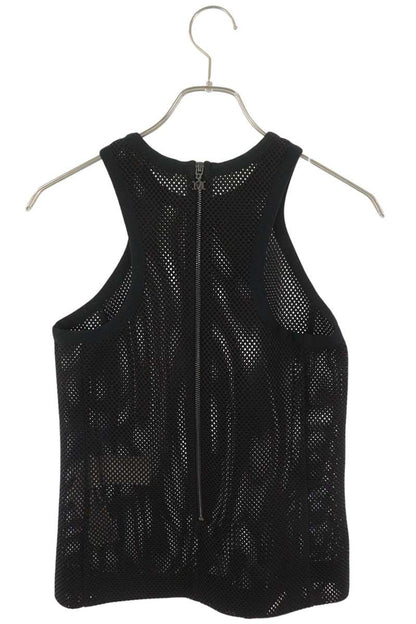 Max Mara Black Polyester Mesh Tank Top Size S