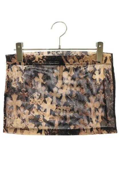 Chrome Hearts Brown Sheer Cross Tube Top Size XS