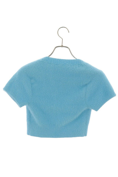 Jacquemus Light Blue Logo Charm Knit Sleeve Bolero Size 34
