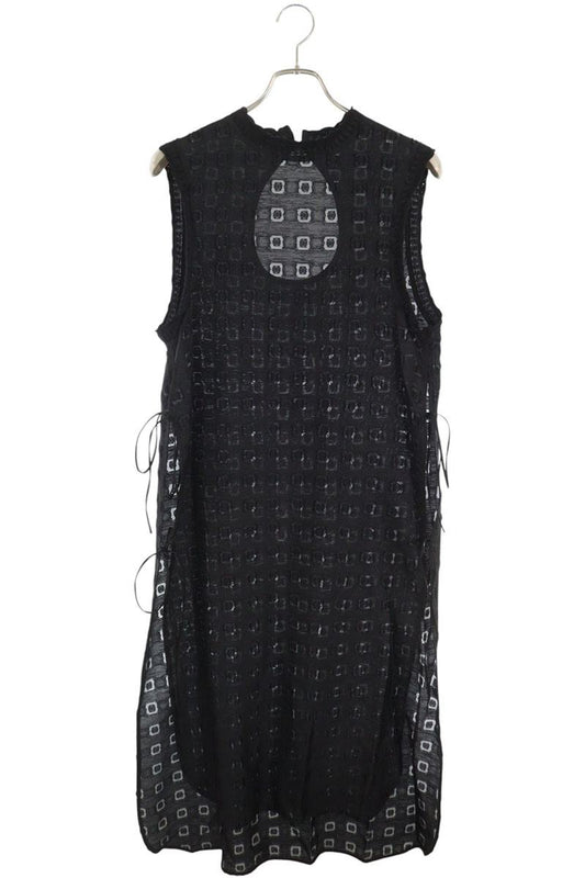 Mame Kurogouchi 20FW Floral Jacquard Midi Dress Black Size 1