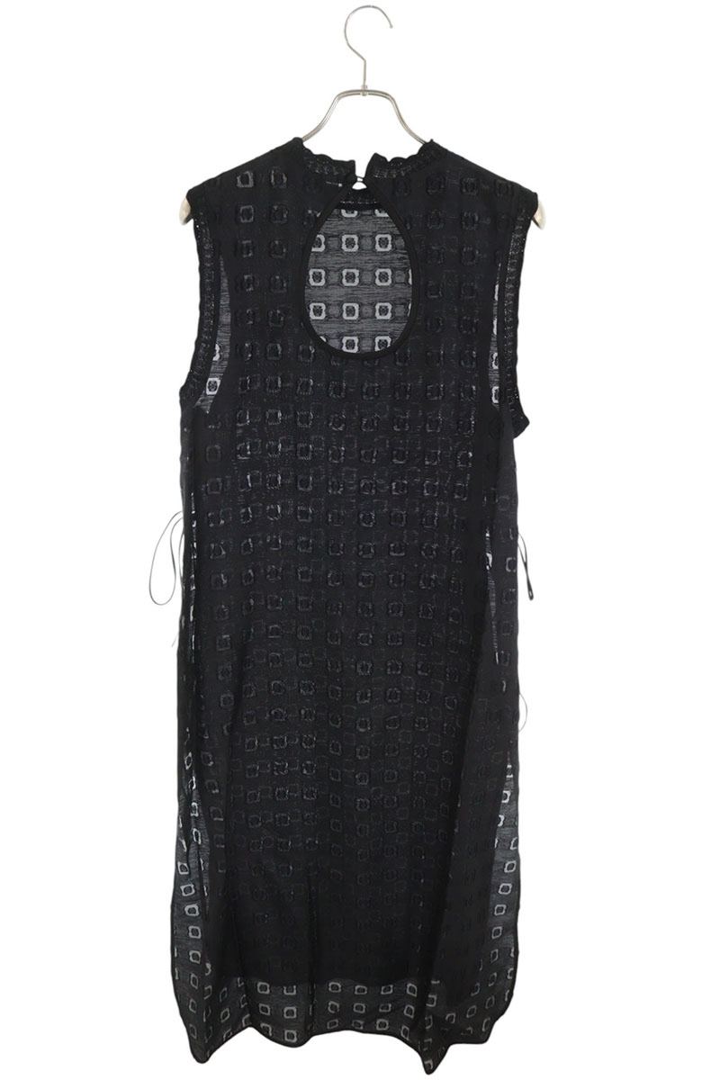 Mame Kurogouchi 20FW Floral Jacquard Midi Dress Black Size 1