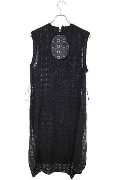 Mame Kurogouchi 20FW Floral Jacquard Midi Dress Black Size 1