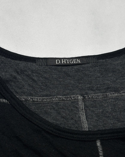D.Hygen Double Face Layered Long Sleeve T-Shirt (FW23) Size 1