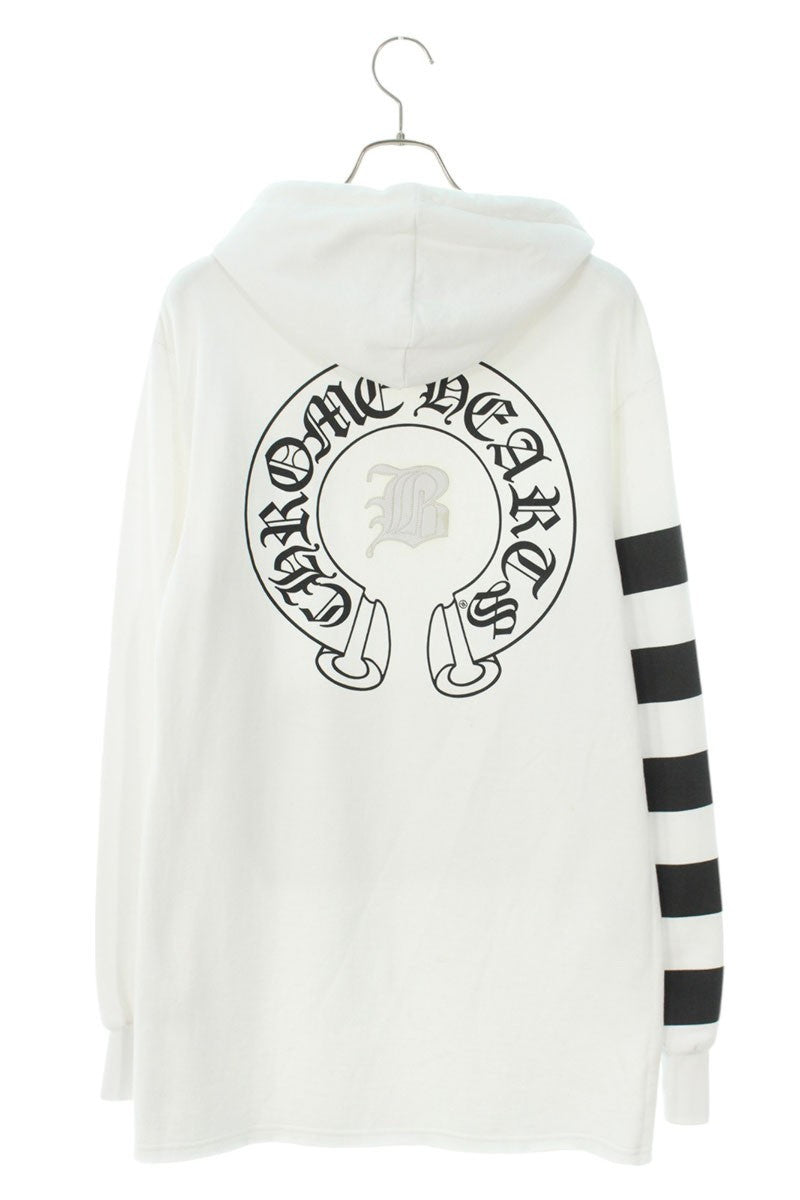 Chrome Hearts BELLA HD ZIP Hoodie White/Black Size S