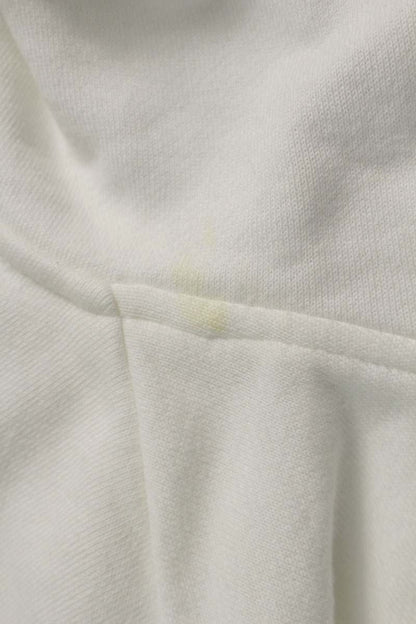 Prada Short Crop Triangle Patch Hoodie White Size XS